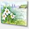 Designart - Blooming Flowers on Summer River - Landscape Artwork Canvas